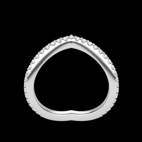 Demi Accented Wedding Band - Picture 2 of 9